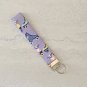Retro Roller Skates Cotton Fabric Key fob wristlet handmade