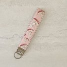 Mushroom Garden Cotton Fabric Key fob wristlet handmade