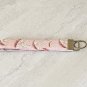 Mushroom Garden Cotton Fabric Key fob wristlet handmade