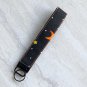 Moons and Stars Cotton Fabric Key fob wristlet handmade