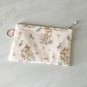 Baby Girl Deer Fabric Makeup Zipper Pouch with Key Ring handmade