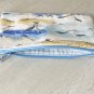 Seagulls on the Beach Fabric Makeup Zipper Pouch with Key Ring handmade