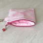Pink Tie Dye Mini Fabric Zipper Pouch handmade
