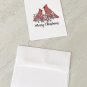 Merry Christmas Song Birds Greeting Notecards with envelopes Set of 3