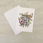 Butterfly Floral Motivational Quotes Notecards with envelopes Set of 3