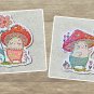 Mini Mushroom Characters Holographic Magnets 8 Piece Set