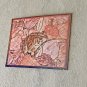 Bull frog Faux Stained Glass Holographic Fridge Magnet Handmade