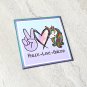 Peace Love Unicorn Fridge Magnet Handmade