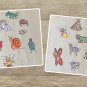 Cartoon Insects Waterproof Die Cut Stickers 16 Piece Set