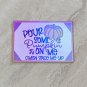 Pour Some Pumpkin on Me Spice Me Up Holographic Fridge Magnet Handmade
