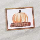Hello Fall Pumpkin Holographic Fridge Magnet Handmade