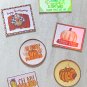 Hello Fall Pumpkin Holographic Fridge Magnet Handmade