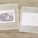 Fox with Floral Crown Stationery Postcards 6 Piece Set