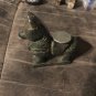 Large Hand Carved Green Jade Figurine