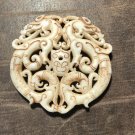 Double Dragon Jade Pendant