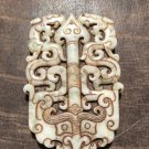 Double Dragon Jade Pendant