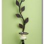 Luca Bella Home 3pc Rustic Leaf Multi-Chain Wrought Iron Sconces