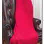 Maxam Burgundy Polyester Fleece Throw