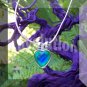 Crystal Prism Heart Mood Pendant Necklace Pink Adjustable Choker Vivid Color Changing Chart