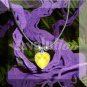 Crystal Prism Heart Mood Pendant Necklace Black Adjustable Choker Vivid Color Changing Chart