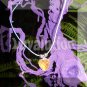 Crystal Prism Heart Mood Pendant Necklace Black Adjustable Choker Vivid Color Changing Chart