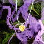 Crystal Prism Heart Mood Pendant Necklace Blue Adjustable Choker Color Vivid Changing Chart
