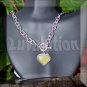 Heart Mood Pendant Toggle Thick Chain Necklace Color Changing Chart
