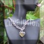 Heart Mood Pendant Toggle Thick Chain Necklace Color Changing Chart