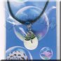 Dragonfly Mood Necklace Choker UV Reactive Yellow Shell Magic Teardrop Pendant Color Changing Chart
