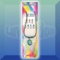 LOVE Oval Mood Pendant Necklace Choker Color Change UV Glow Retro Hippie Chic