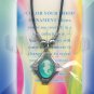 Seahorse Mood Necklace Choker Octagon Pendant UV Glow Retro Chic Color Changing Chart