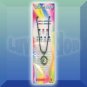 Retro Chic Moon Star Mood Necklace Choker Oval UV Glow Pendant Color Changing Chart