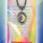 Retro Chic Moon Star Mood Necklace Choker Oval UV Glow Pendant Color Changing Chart