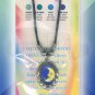 Retro Chic Moon Star Mood Necklace Choker Oval UV Glow Pendant Color Changing Chart