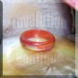 Red Agate Mood Ring Band Size 8 Color Changing Genuine Gemstone Jewelry Gift Box