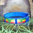 Blue Rasta Pot Leaf Bracelet Cuff Cannabis Marijuana 420 Weed Kush Adjustable