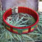 Red Rasta Pot Leaf Bracelet Cuff Cannabis Marijuana 420 Weed Kush Adjustable