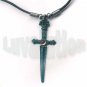 Mystic Sword Metal Mood Pendant Necklace Choker Crystal Ball Dagger Knife Weapon Unisex