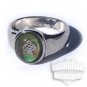 Magic Mushroom Mood Ring Size 5 Retro Hippie Chic Color Changing Chart Funky Fungus Shroom