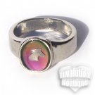 Horse Mood Ring Size 7 Retro Chic Vivid Color Changing Chart Equine Pony Western