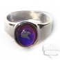 Eagle Head Mood Ring Size 6 Retro Chic Color Changing Chart Biker Goth Punk Rocker Patriotic
