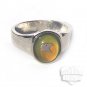 Eagle Head Mood Ring Size 7 Retro Chic Color Changing Chart Biker Goth Punk Rocker Patriotic