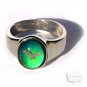 Flying Eagle Mood Ring Size 5 Retro Chic Color Changing Chart Biker Goth Punk Rocker Patriotic
