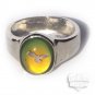 Flying Eagle Mood Ring Size 5 Retro Chic Color Changing Chart Biker Goth Punk Rocker Patriotic