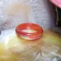 Red Agate Mood Ring Band Size 9 Color Changing Genuine Gemstone Jewelry Gift Box