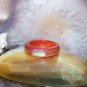 Red Agate Mood Ring Band Size 9 Color Changing Genuine Gemstone Jewelry Gift Box