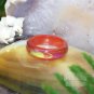Red Agate Mood Ring Band Size 9 Color Changing Genuine Gemstone Jewelry Gift Box