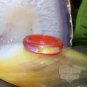 Red Agate Mood Ring Band Size 9 Color Changing Genuine Gemstone Jewelry Gift Box