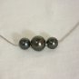 Men's Tahitian Black Pearl Choker on Platinum Chain