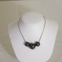 Men's Tahitian Black Pearl Choker on Platinum Chain